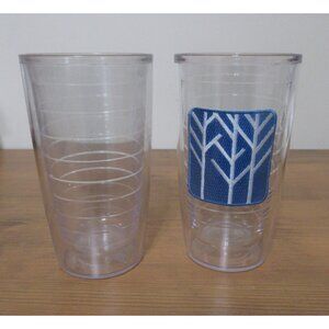 Tervis Tumbler 16 oz Geometric Tree 2 Piece Set Insulated Made in USA Lifetime